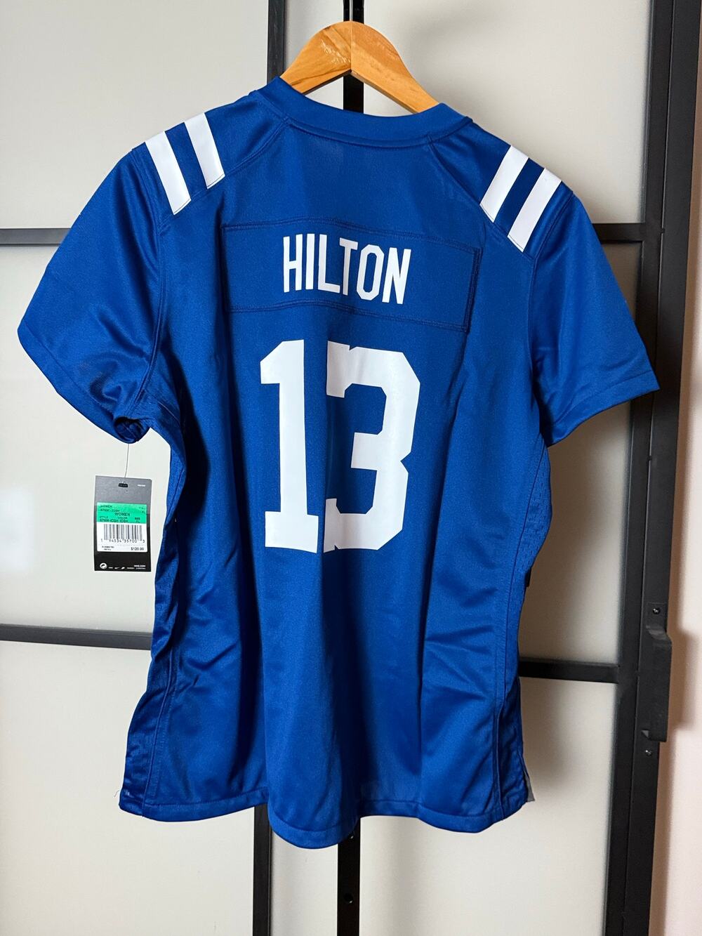 NWT Nike NFL Colts On Field Hilton #13 Women’s V Neck Jersey Size XL